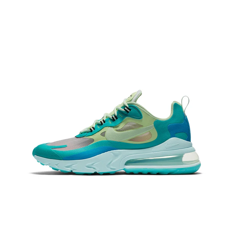 Оригинальные подлинные мужские кроссовки для бега Nike Air Max 270 React, спортивная обувь, классические уличные повседневные модные трендовые новые AO4971-400 - Color: White