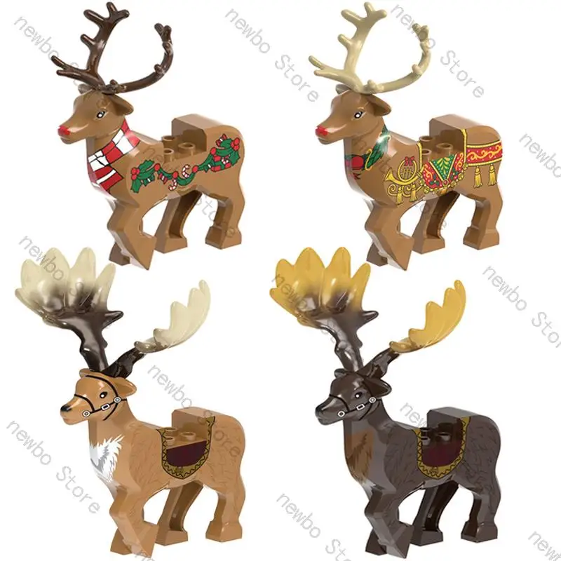 

Одиночная продажа, эльфы Megaloceros, Рождественский олень, лошадь, крепление, животные, средневековые строительные блоки, детские игрушки, подарок 1751