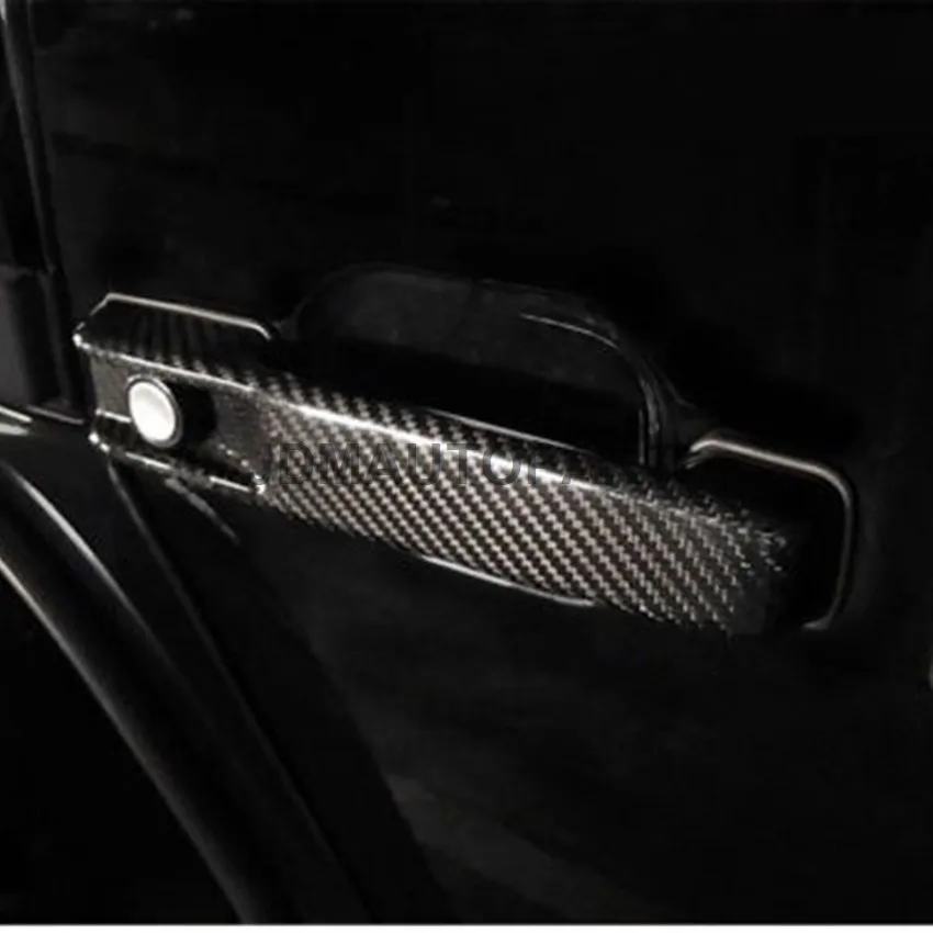 For G class W463 Carbon Fiber Door Handle Cover Trims 5 Pcs Set (4)