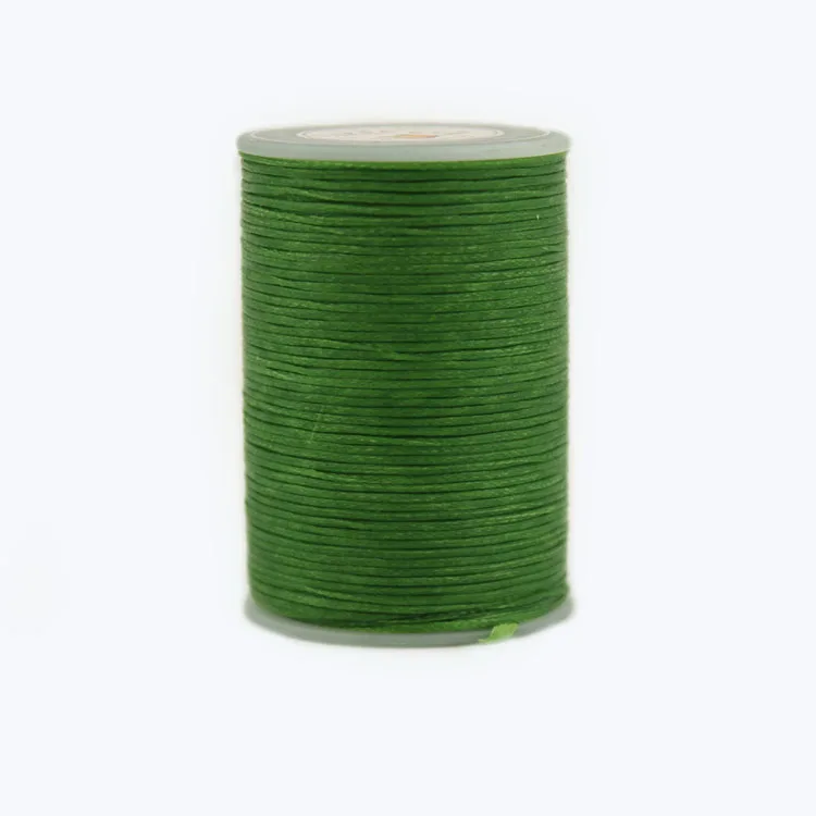 S033 light green Распродажа! Ручная прошитая плоская восковая нить DIY 0,8 мм Маленькая 150D полиэфирная плоская восковая нить швейная нить кожаный инструмент 80 м - Цвет: S033 light green