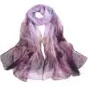 purple Arf женские высококачественные модные длинные мягкие Снуды с принтом лотоса дамские шифоновый шарф женские шали из пашмины элегантные - Цвет: purple