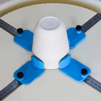 

Pottery Ceramic Raw Vase Bowl Cup Repair Holder Clip Re-Centering and Holding Tool Plastic Round Plate Adjustable