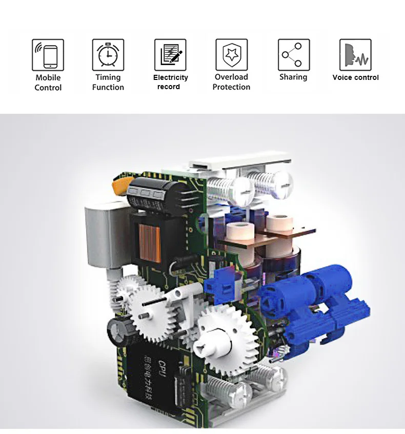 Tuya Smart Life APP RCBO Circuit Breaker with Power Monitoring 4P WiFi RCBO MCB