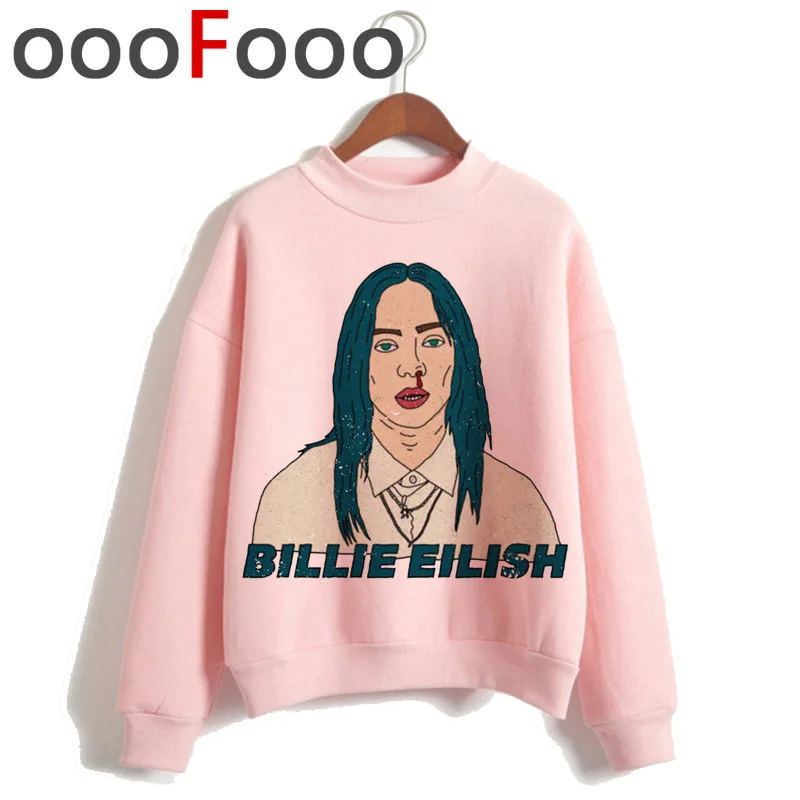 Billie Eilish Bad Guy Harajuku толстовки для женщин Ullzang хип хоп Забавный мультфильм толстовка 90s Эстетическая теплая уличная толстовка женская - Цвет: H4264