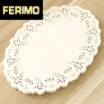 

16x23cm Oval Cake Paper Doilies Disposable Party Tableware Paper Doily 100pcs