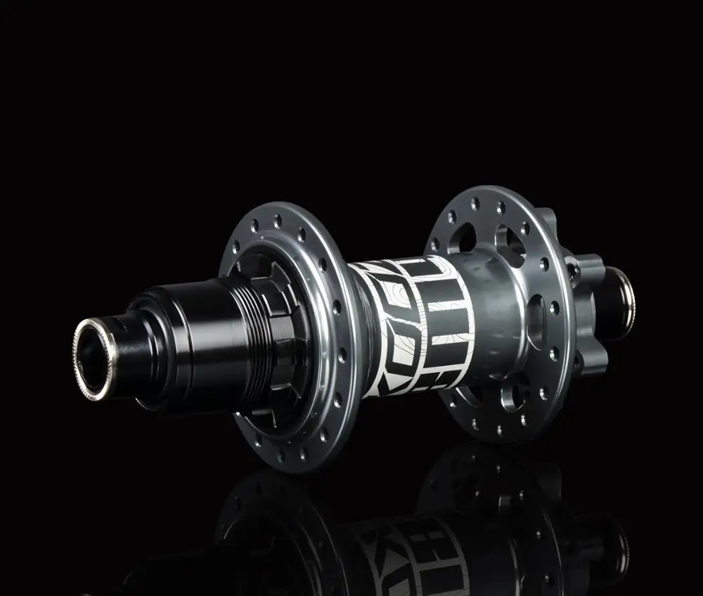 KOOZER BM440 MTB горный велосипед BOOST Naben 32 h Лох диск Lager Hub Vorne Hinten 6 Bolzen 15*110 12*148 мм через - Цвет: Gray rear XD