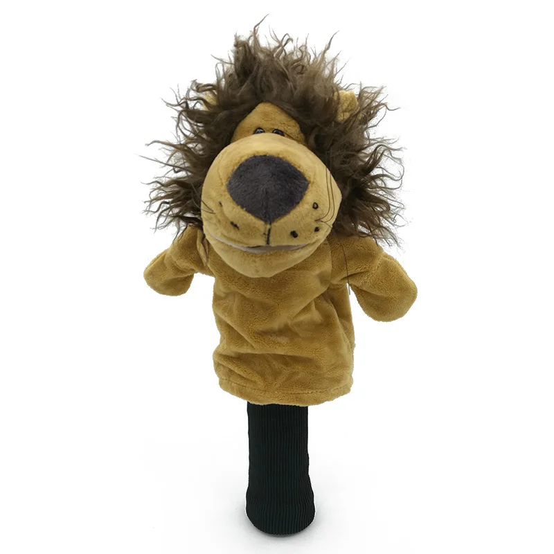 Lion Golf Head Cover Fairway Woods Headcover Animal Mascot Novelty Cute