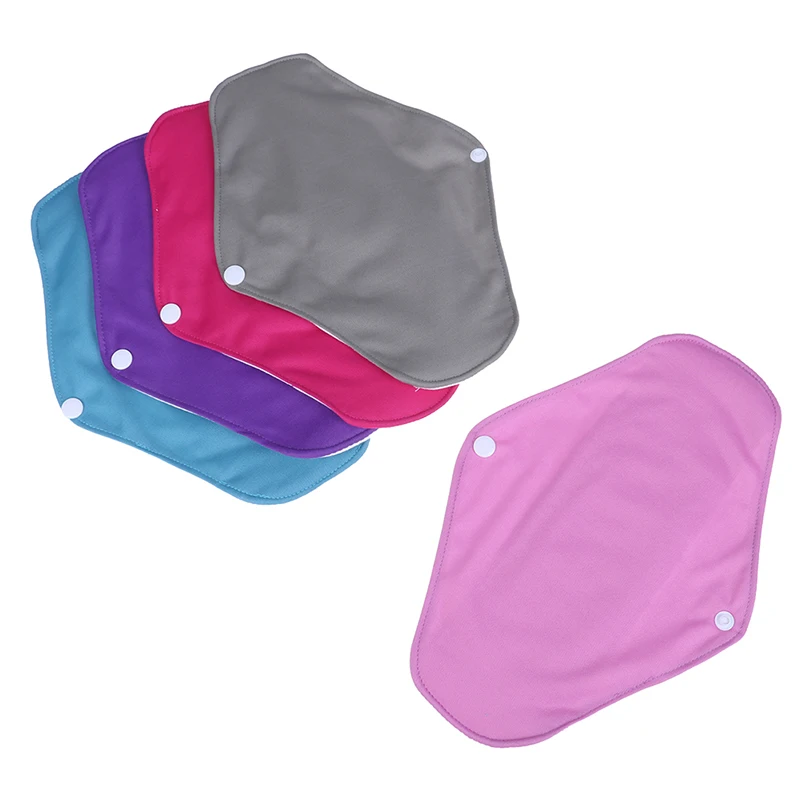 

Reusable Soft Panty Liner Light Flow Sanitary Napkin Pads Washable Bamboo Cloth Sanitary Pad For Menstrual Period 5 Colors