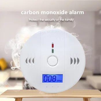 

LCD CO Sensor Built-in 85dB Siren Carbon Monoxide Poisoning Warning Alarm Detector Alarm System Security Home Auto-signaling