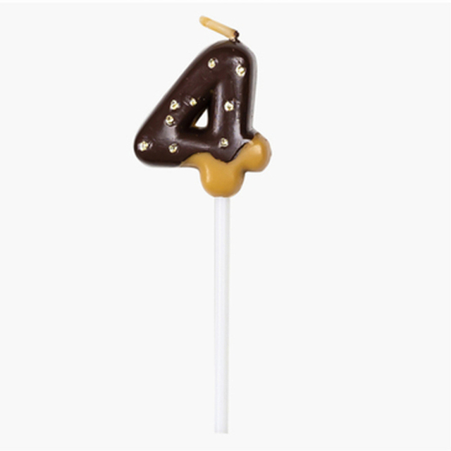 Cake Topper 0-9 Number Cake Decor Hocolate Biscuit Birthday Cupcake Decor Happy Birthday Decor Kids Boy Girl