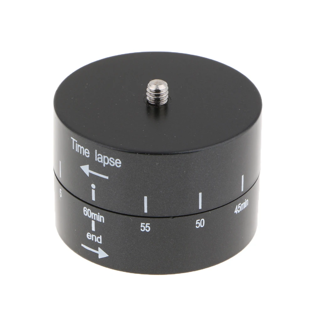Panoramic 360°/ 60-Minute Time Lapse Tripod Head For Cameras, DSLR's, GoPro's And Smartphones (Supports Up To 4.4 LBS)