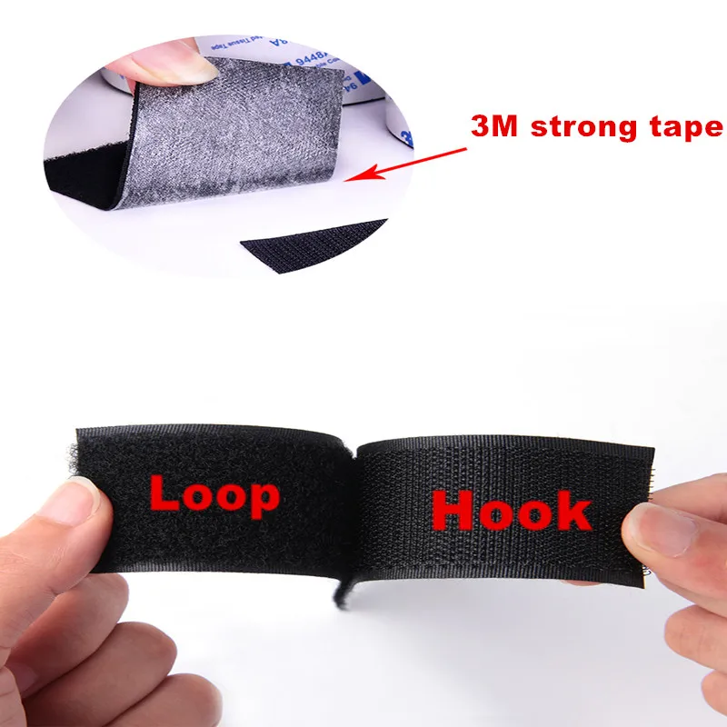 Ruwe slaap Versterker genade 3M Lijm Zelfklevende Klittenband Nylon Magic Sticker Tape Sluiting Sticker  10 Paren/partij - AliExpress