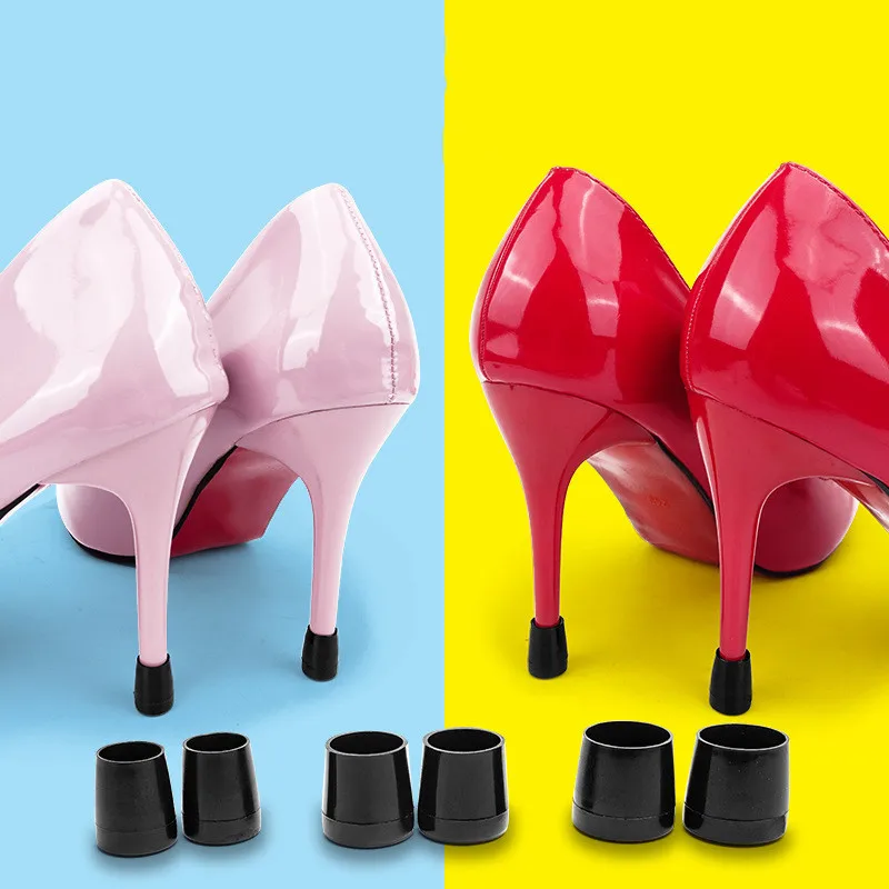 1 pares protectores de talón tapas de Heeler Stiletto zapatos cubre tapas banda inferior antideslizante tacón consejos