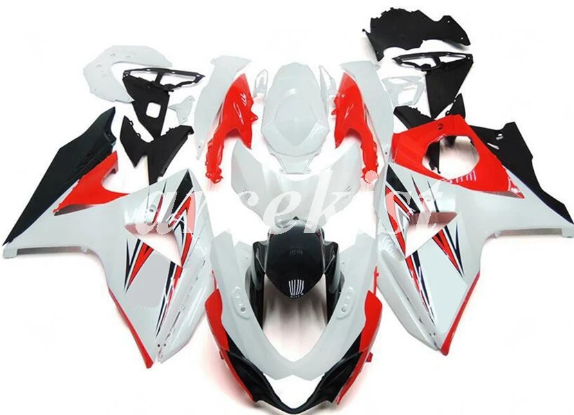 ABS Обтекатели комплект подходит для suzuki GSX-R1000 K9 2009 2010 2011 2012 2013 09, 10, 11, 12, 13, 14, 15, 16 лет корпус красного и белого цвета
