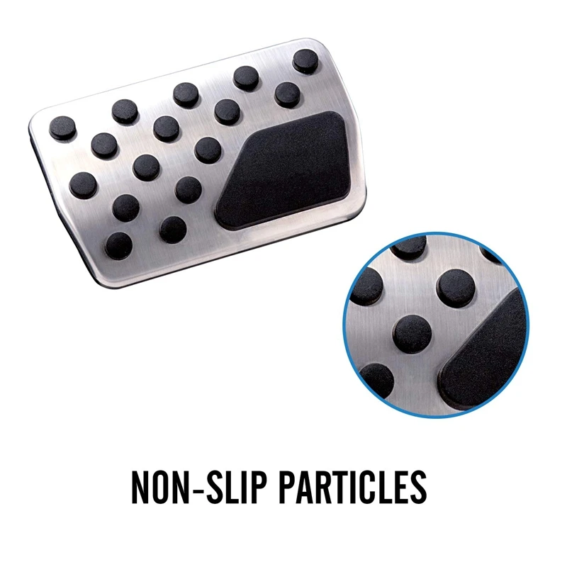 Gas Brake Pedal Covers For Jeep Grand Cherokee Dodge Durango 2011- Non-Slip Replacement Brake Pedal Pad