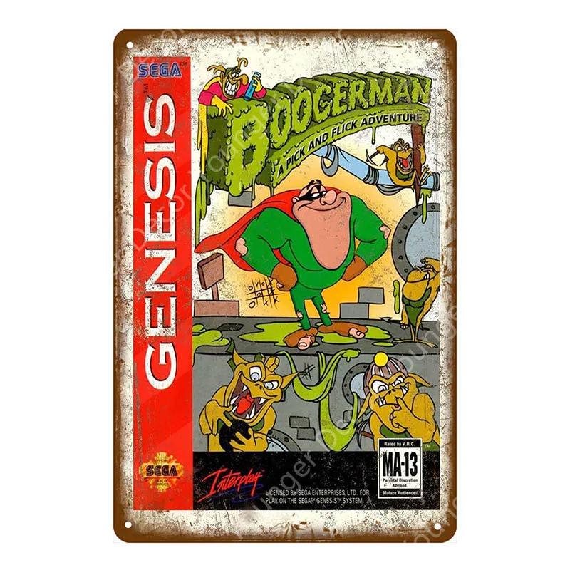 Япония плакат видеоигры nintendo power Супер Марио стикер стены sega Gamer стены искусства дощечки с рисунком комнаты декор YI-030 - Цвет: YD7959EI