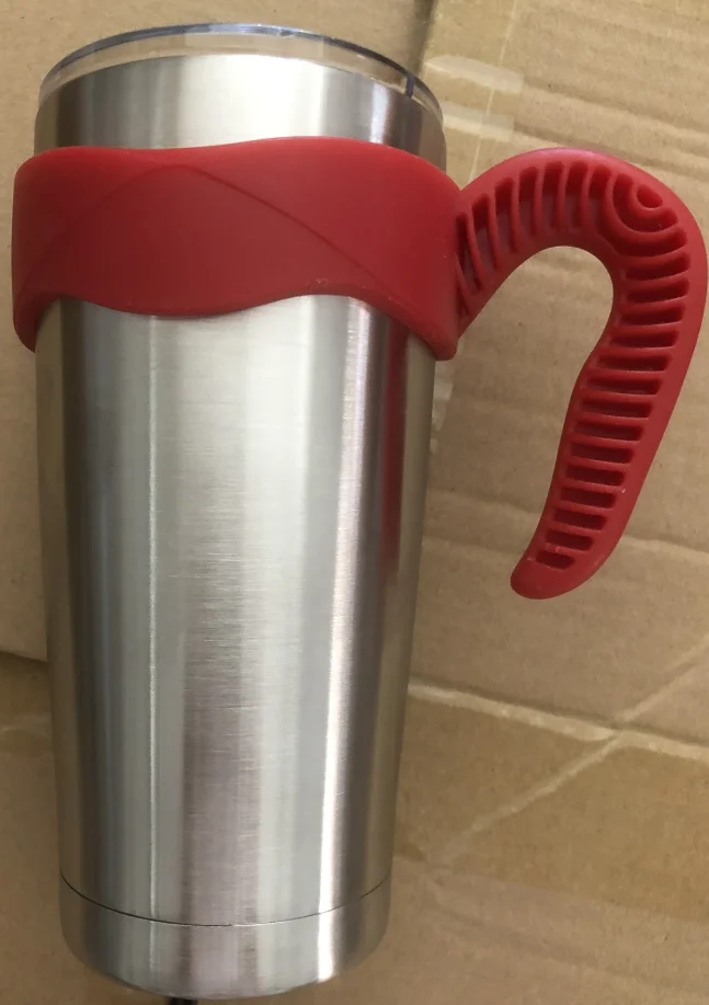 20oz red handle Портативный держатель для рук 30/20 Oz стакан ручка и крышка для тумблеров(30/20 Oz, бирюзовый - Цвет: 20oz red handle