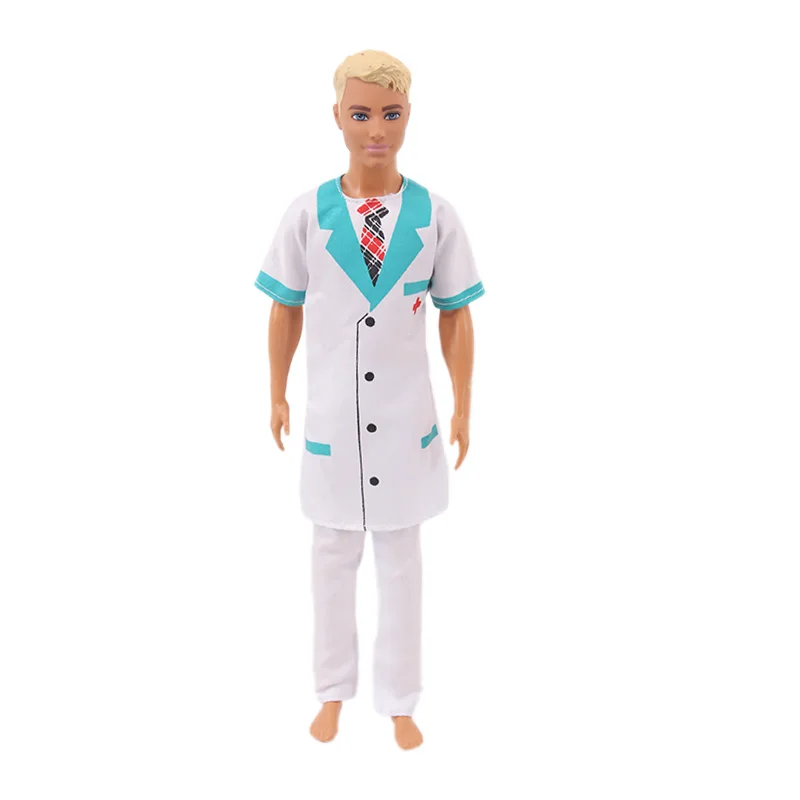 Doctor And Nurse Clothes Mini Medical Equipment Protective Suit Uniform For 11.5 Inch Ken 30cm Doll Bjd Accessories