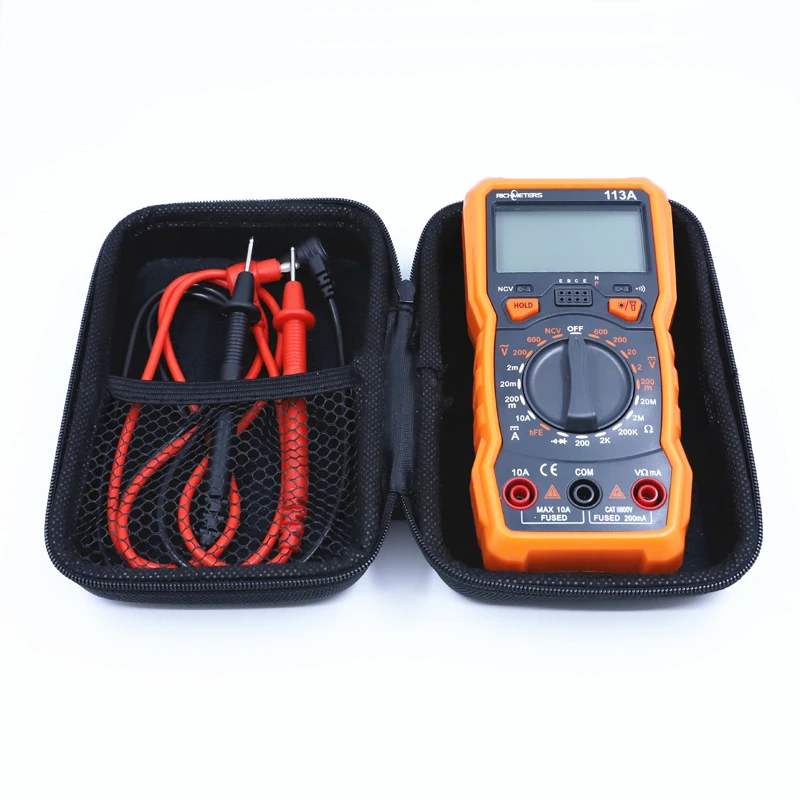 Цифровой мультиметр RICHMETERS RM113A NCV 2000 отсчетов HFE AC/DC измеритель напряжения вспышка