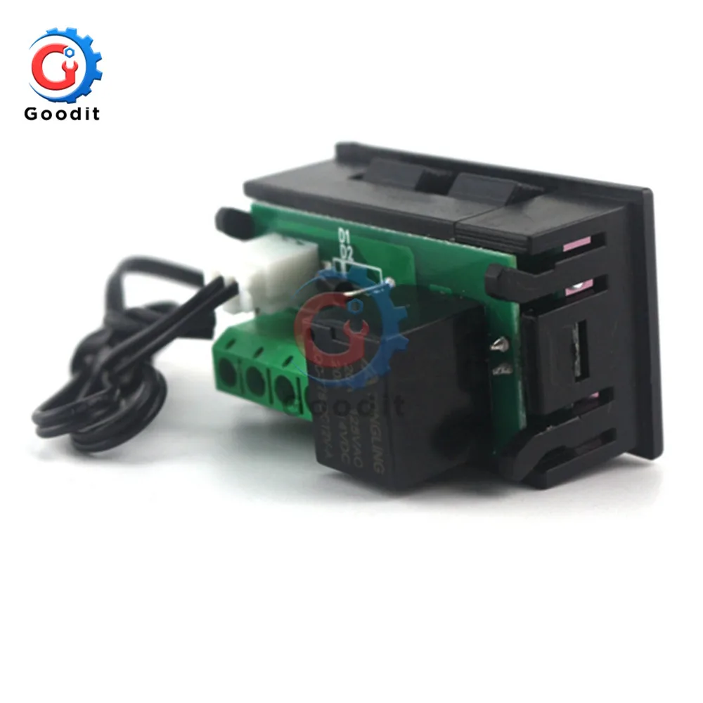 W1218 DC 12V светодиодный цифровой термостат регулятор температуры термометр Монитор