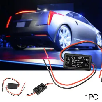 

Hot 12-24V GS-100A Flash Strobe Controller Box Flasher Module For LED Brake Tail Stop Light