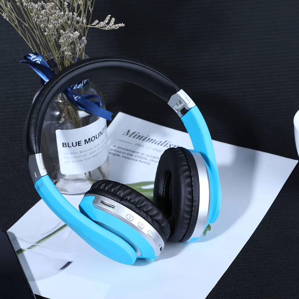 MH7 Wireless Bluetooth Headphones Foldable Stereo Sport Gaming Earphones With Microphone Support TF Card For IPad Mobile Phone