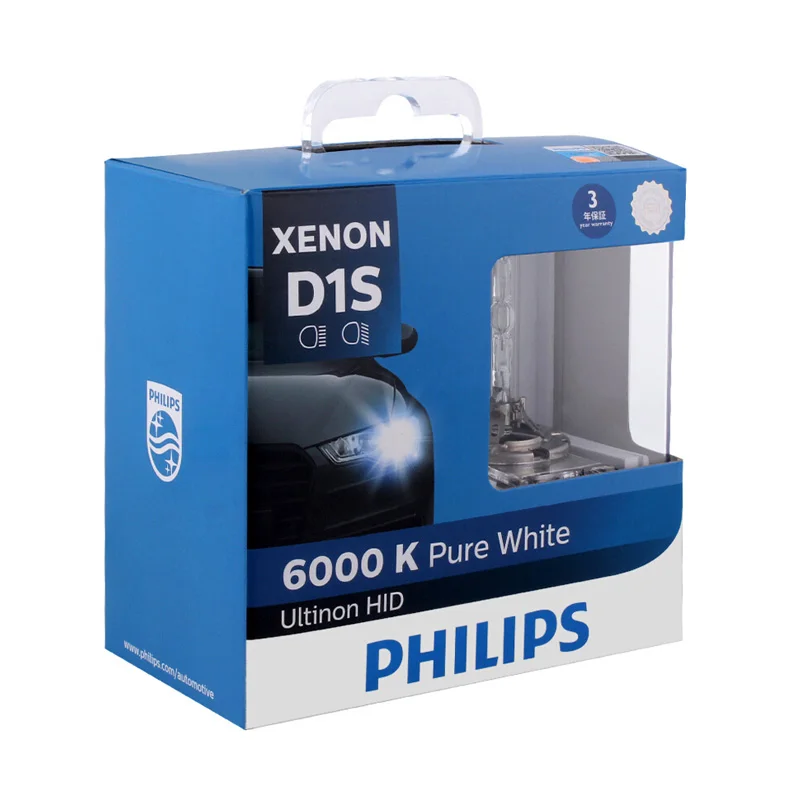 Philips D1S 85410W X 35W Ксенон Ultinon HID 6000K яркий белый светильник, автомобильный обновленный головной светильник, лампы для быстрого запуска, пара