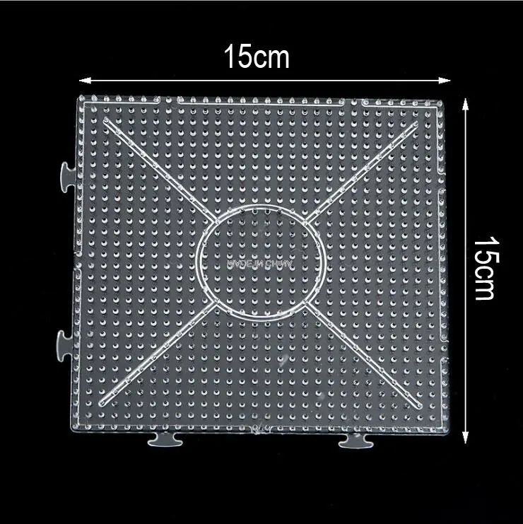 Yant Jouet 5 мм Хама бусины Pegboard Прозрачный шаблон доска круглый квадратный