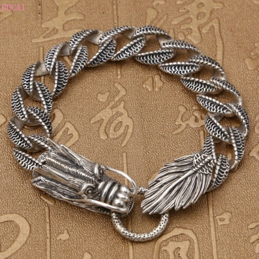 Black Spinel Head Men Personality S925 