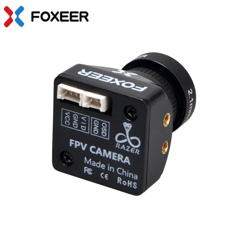Foxeer Mini 1/3 CMOS HD 5MP 2,1 мм M12 объектив 1200TVL 4:3/16:9 NTSC/PAL переключаемая FPV камера для радиоуправляемого дрона мультиротор запчасти