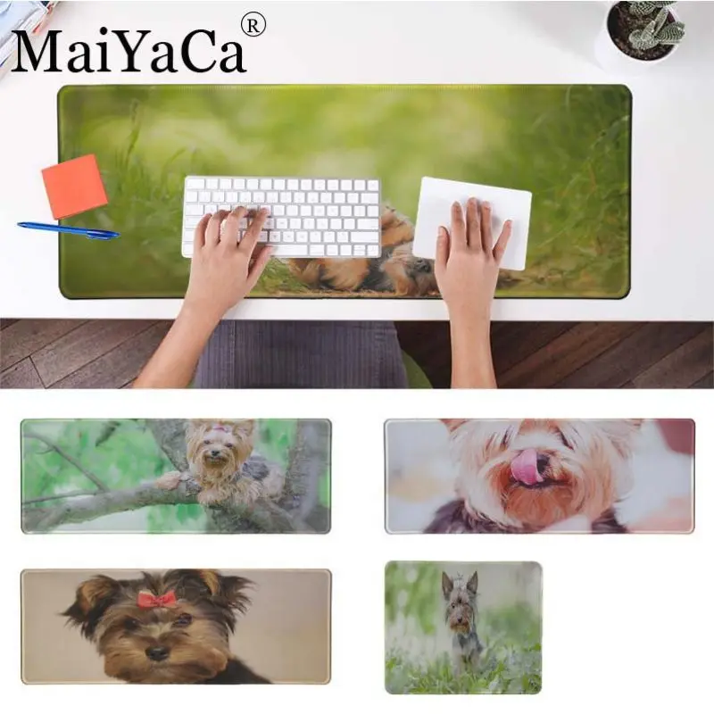 MaiYaCa крутая Мода йоркширский терьер собака игровой коврик для мыши большой коврик для мыши геймер Коврик для мыши компьютер коврик для мыши резиновый коврик для мыши