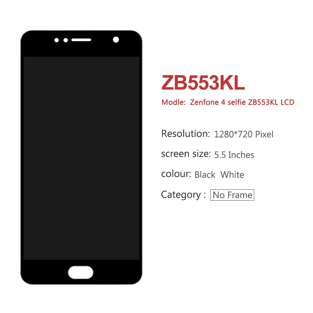 Для Asus Zenfone 4 selfie ZB553KL X00LD X00LDA ЖК-экран Сенсорная панель дигитайзер сборка для Asus ZB553KL дисплей