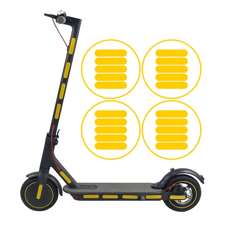 For Xiaomi M365 Scooter Reflective Sticker Reflect Light Tags Paster Decals Night Safety Warning Strip for m365 sticker