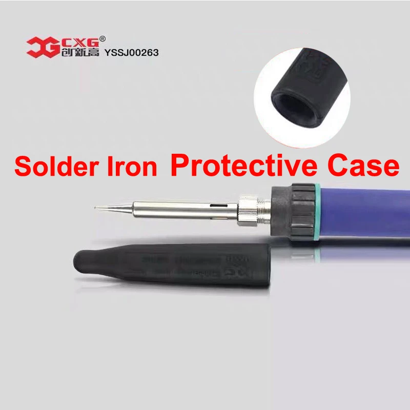 hot stapler plastic CXG heat proof universal  solder iron heat insulation protect cover Prevent soldering iron protective case for all solder hot air station