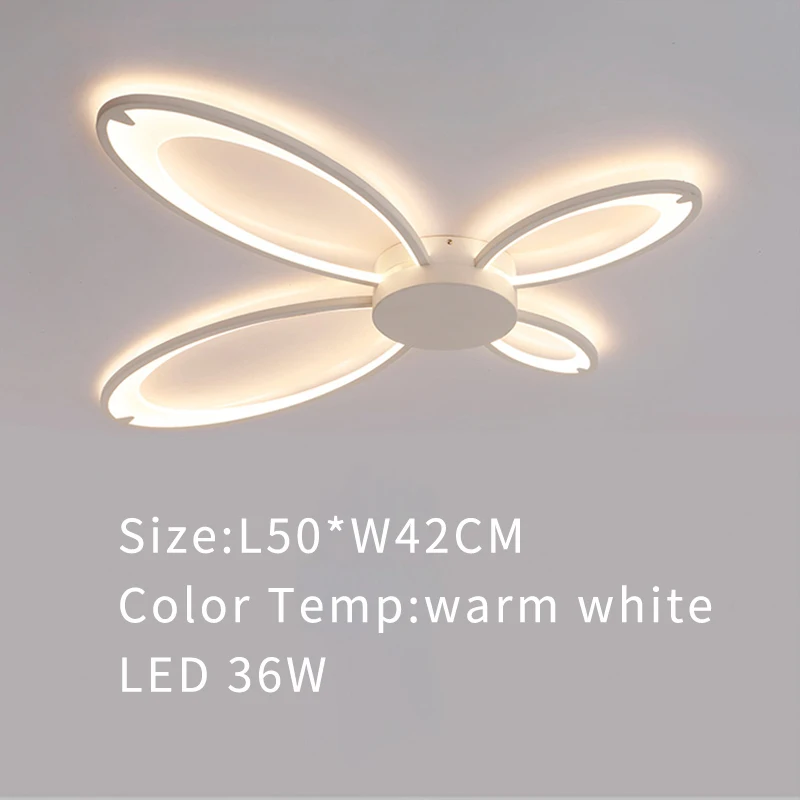 WARM WHITE D50CM Современный светодиодный акриловый потолочный светильник ing в спальне, гостиной, потолочный светильник, кухонный светильник, белый Потолочный светильник - Цвет корпуса: WARM WHITE D50CM