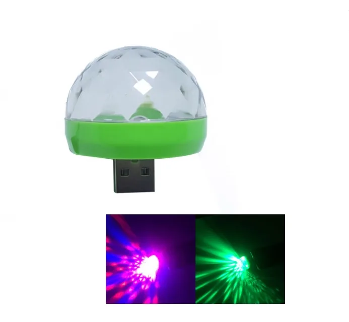 

3W Led Holiday Lights DJ Light RGB Color Changing Sound Actived Crystal Magic Mini Disco Ball KTV Xmas Wedding Party SoundLights