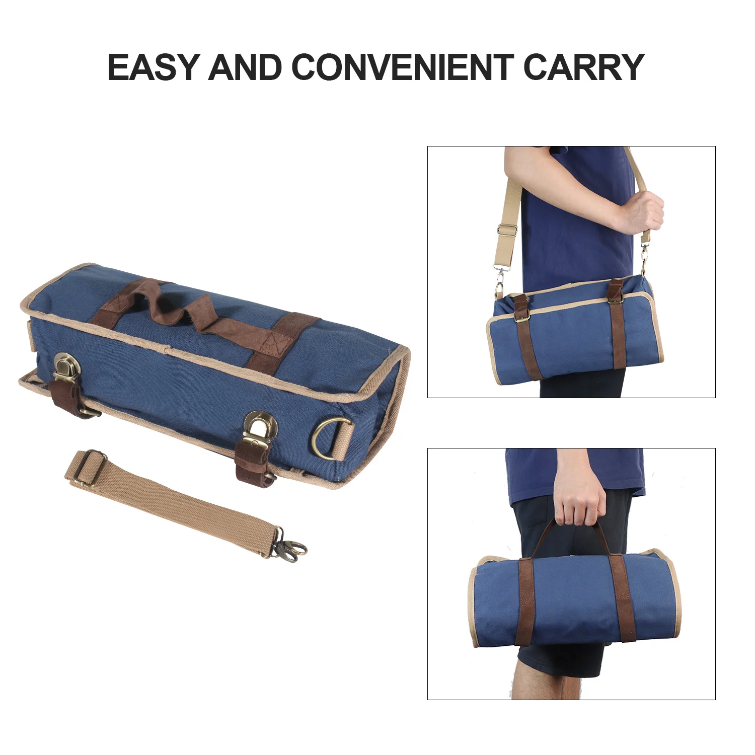 WESSLECO Bar Bartender Carrying Bag Creative Bartender Canvas Toolkit Pack Bar Tool Bag Professional Cocktail Shaker Set Storage