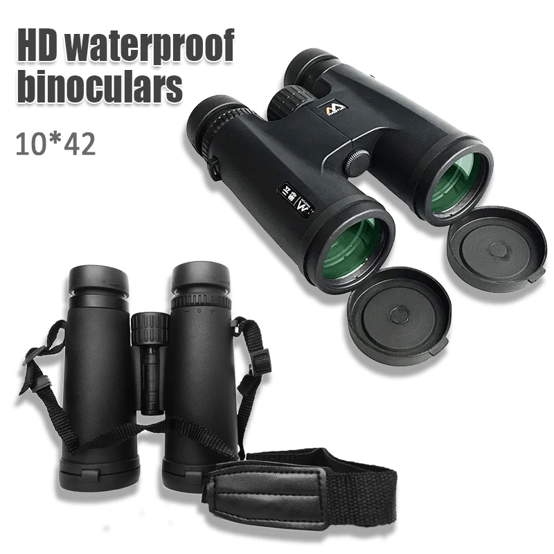 

10x42 Camping Hunting Scopes Binoculars Waterproof Professional Hunting Telescope Zoom Bak4 Prism Optics Military Telescope