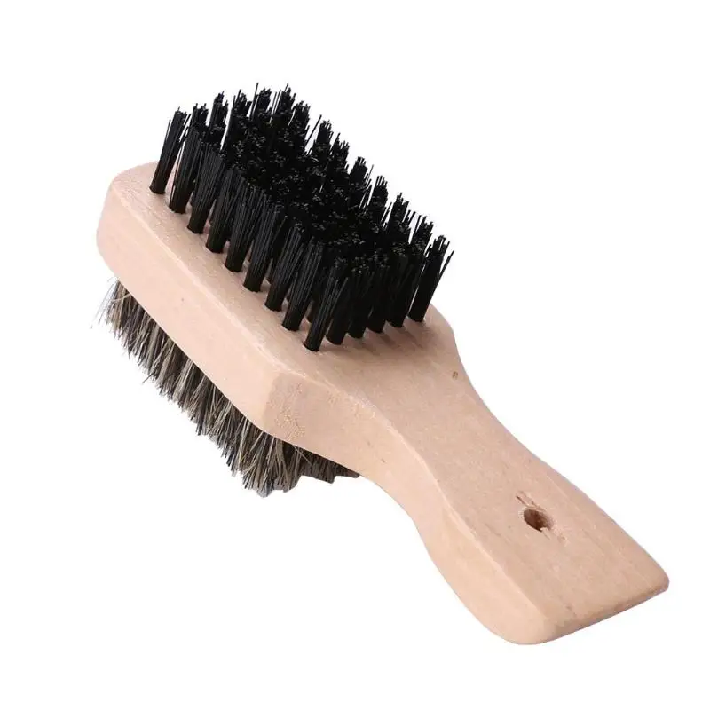 Двухсторонняя Мужская Борода кисточка с деревянной ручкой усы сообщение бритвенный гребень четыре размера бритвы и аксессуары для бритья щетка для волос