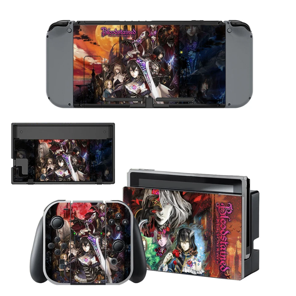 Nintendo Switch кожи Стикеры, кровью: обряд of the Night виниловые наклейки в виде Фотообоев c переводными картинками Стикеры s для Nintnedo консолью коммутатора Joy-Con и док-станция