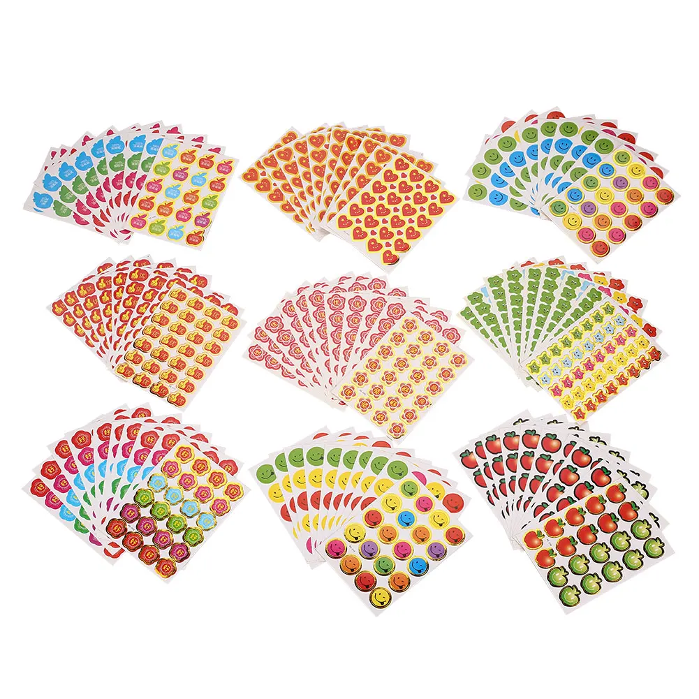 Наклейки для учеников, самоклеющиеся, в случайном стиле, для студентов, детей, 10 шт., канцелярские принадлежности для детского сада, милые надписи, подарки для школы