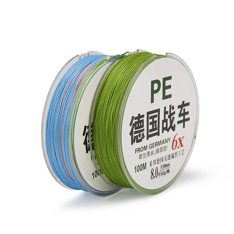 

Germany Tanks 6 Series 9 Series Five-color Fishing Line 100 M Mainline Strands Raw Silk Tension Fishing PE Dyneema