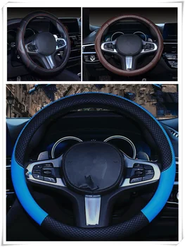 

Premium car auto steering wheel cover 38 cm or 15 inch leather PU for Honda Everus Clarity Civic Accord Urban