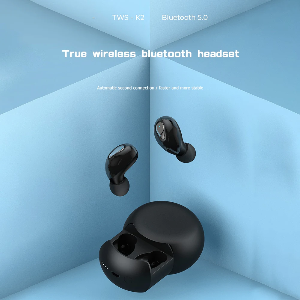 TWS Earbuds Wireless Stereo Bluetooth 5 0 Headphones Sport Earphones with Mic Mini Headphone Sport Headset with Charging Box