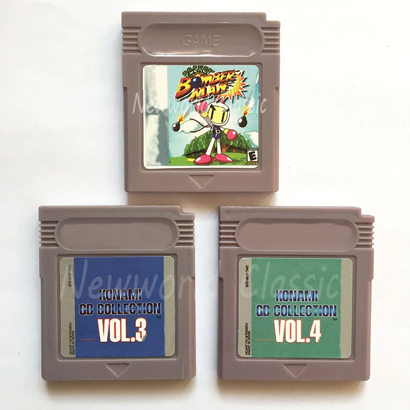 ポケットボンバーマンコナミgbコレクション第3 4 16ビットビデオゲームコンソール カートリッジカード 一般的なus Euバージョン Memory Cards Aliexpress