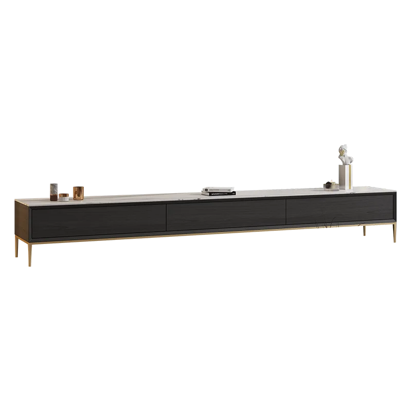 Italian Light Luxury Marble Tv Tea Table Combination Northern