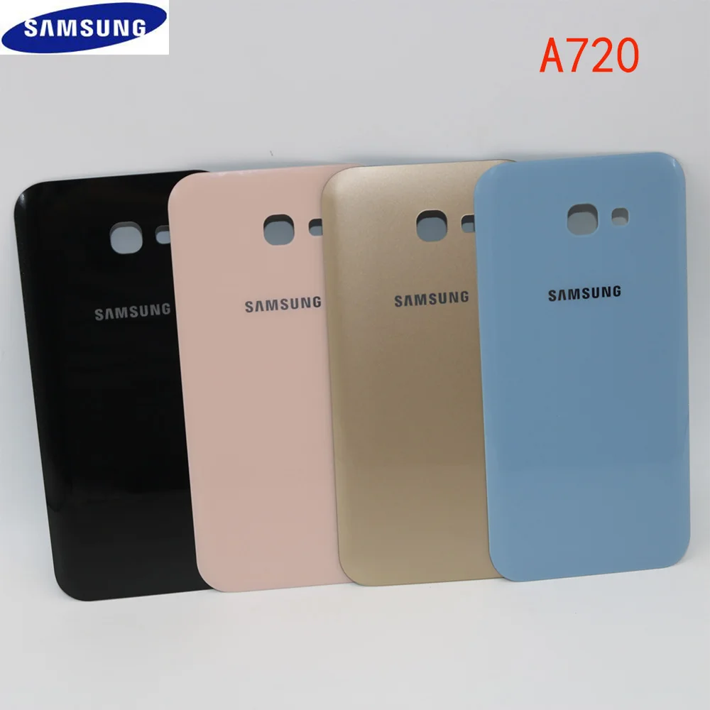 SAMSUNG Back Battery Cover A320 A520 A720 For Samsung Galaxy A5 A3 A7 2017 SM-A520F SM-A320F SM-A720F Rear Glass Case | Мобильные