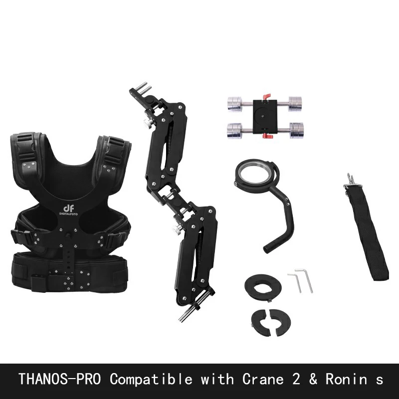 DF DIGITALFOTO THANOS PRO steadycam карданный жилет steadicam с осью Z пружинный рычаг для DJI Ronin S Zhiyun Crane 2 MOZA air 2 - Цвет: Thanos-pro