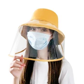 

Removable Windproof Sand Mask Transparent Mask Fisherman Hat Detachable Parent-child Couple Mask Plastic Transparent Mask