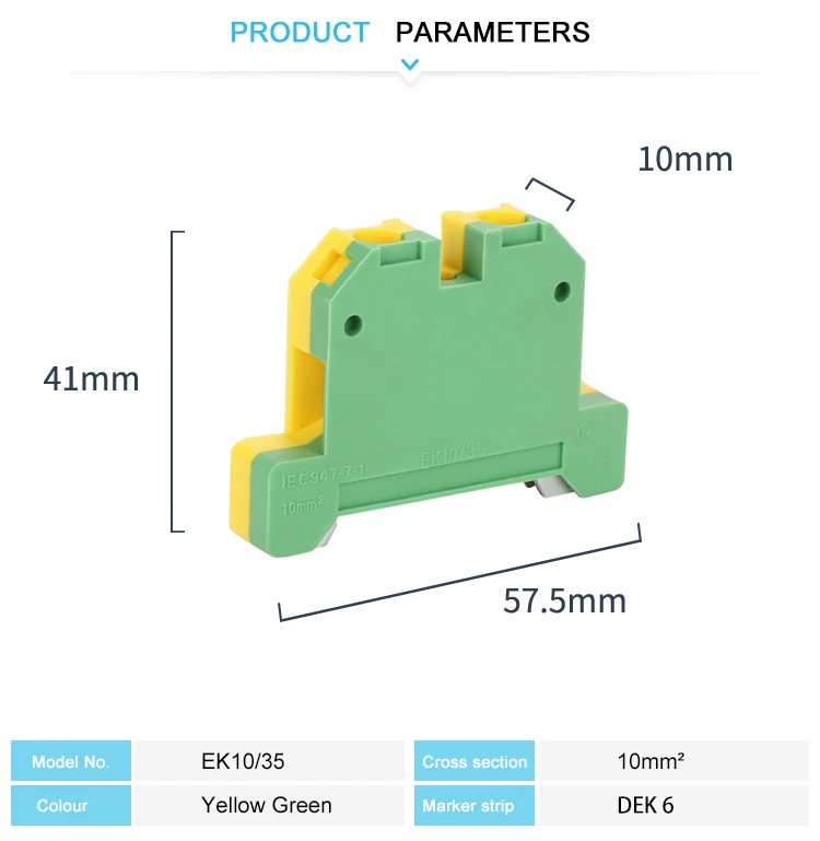 Terra SAK 10 mm² Fio Conector Elétrico